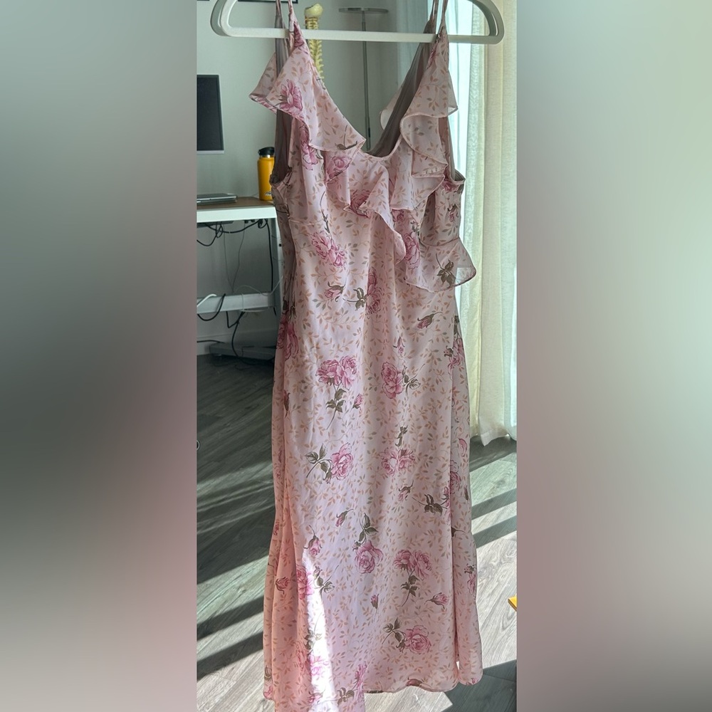 Pink wedding guest dress